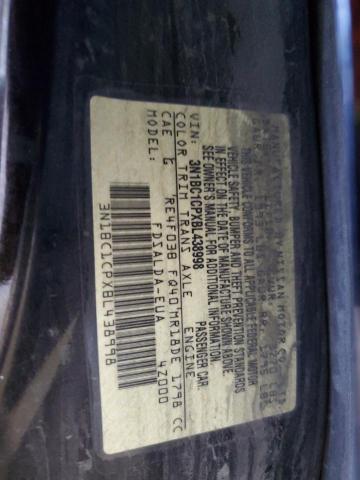 3N1BC1CPXBL438998 - 2011 NISSAN VERSA S BLACK photo 13