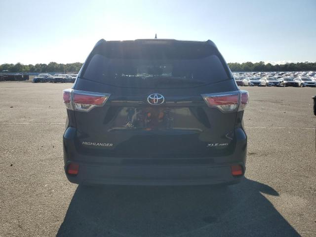 5TDJKRFH5FS117546 - 2015 TOYOTA HIGHLANDER XLE Schwarz Foto 6