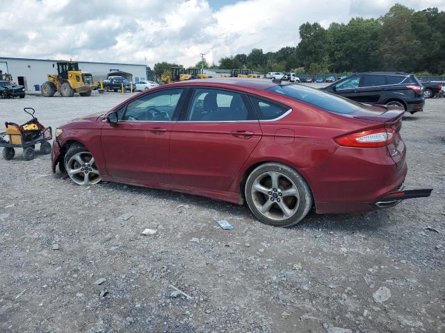 3FA6P0H78DR277319 - 2013 FORD FUSION SE RED photo 2