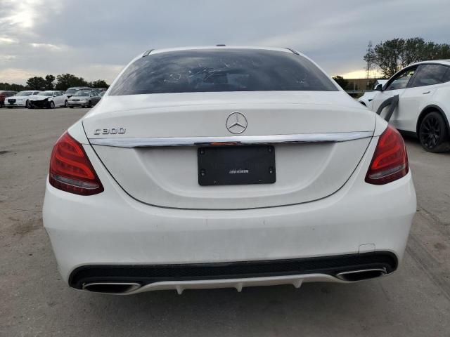 55SWF4JB6GU154688 - 2016 MERCEDES-BENZ C 300 WHITE photo 6