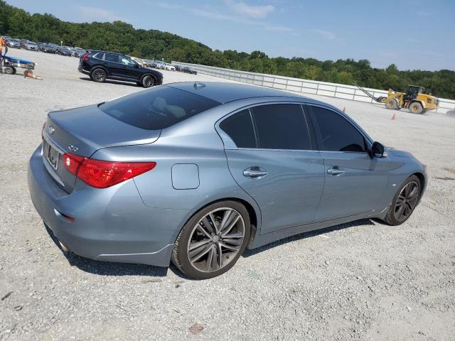 JN1BV7AP7EM689388 - 2014 INFINITI Q50 BASE Կապույտ լուսանկար 3
