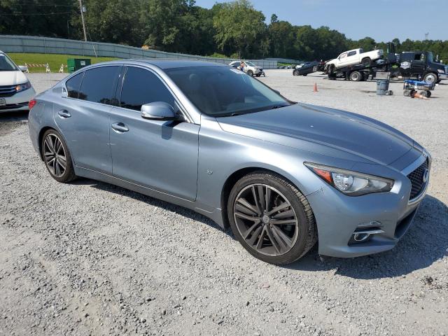 JN1BV7AP7EM689388 - 2014 INFINITI Q50 BASE Կապույտ լուսանկար 4