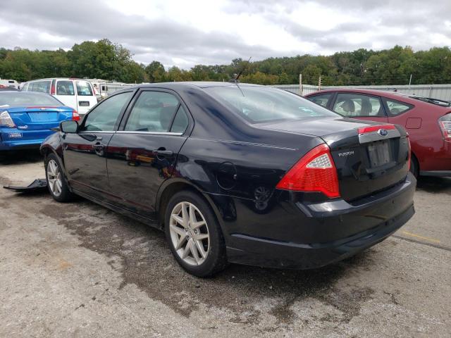 3FAHP0JA0CR289395 - 2012 FORD FUSION SEL BLACK photo 2