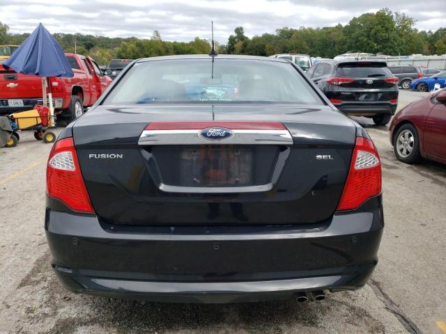 3FAHP0JA0CR289395 - 2012 FORD FUSION SEL BLACK photo 6