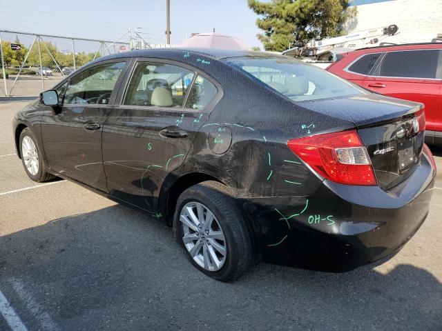 19XFB2F92CE366950 - 2012 HONDA CIVIC EXL შავი ფოტო 2