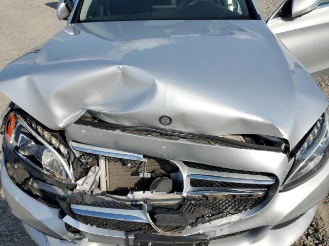 55SWF4KB3FU013462 - 2015 MERCEDES-BENZ C 300 4MATIC SILVER photo 11