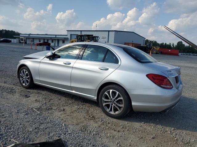 55SWF4KB3FU013462 - 2015 MERCEDES-BENZ C 300 4MATIC SILVER photo 2