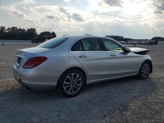 55SWF4KB3FU013462 - 2015 MERCEDES-BENZ C 300 4MATIC SILVER photo 3