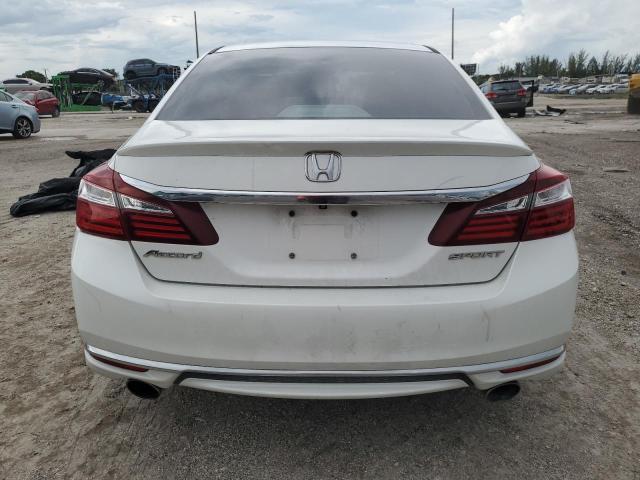 1HGCR2F57HA283019 - 2017 HONDA ACCORD SPORT თეთრი ფოტო 6