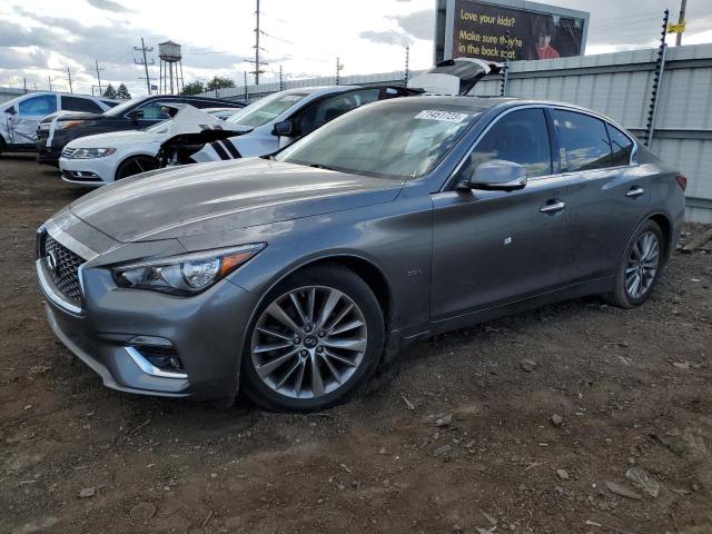 JN1EV7AR0JM437197 - 2018 INFINITI Q50 LUXE GRAY photo 1