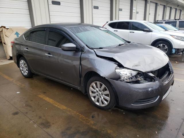 3N1AB7AP1FY273145 - 2015 NISSAN SENTRA S GRAY photo 4