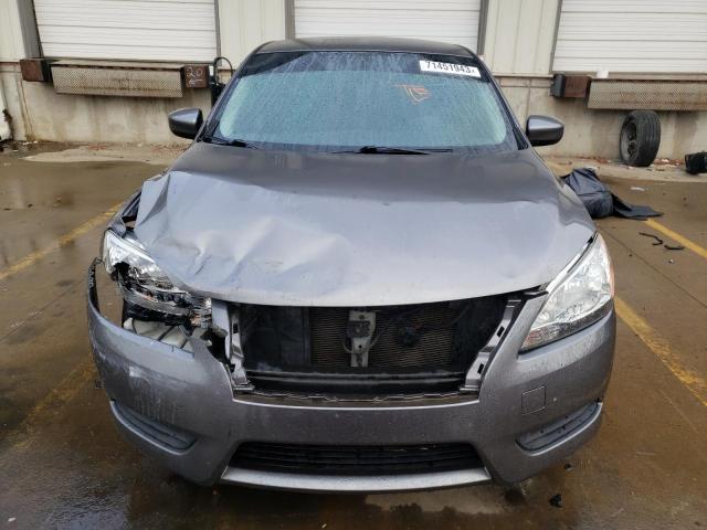 3N1AB7AP1FY273145 - 2015 NISSAN SENTRA S GRAY photo 5