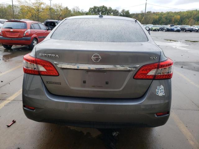 3N1AB7AP1FY273145 - 2015 NISSAN SENTRA S GRAY photo 6