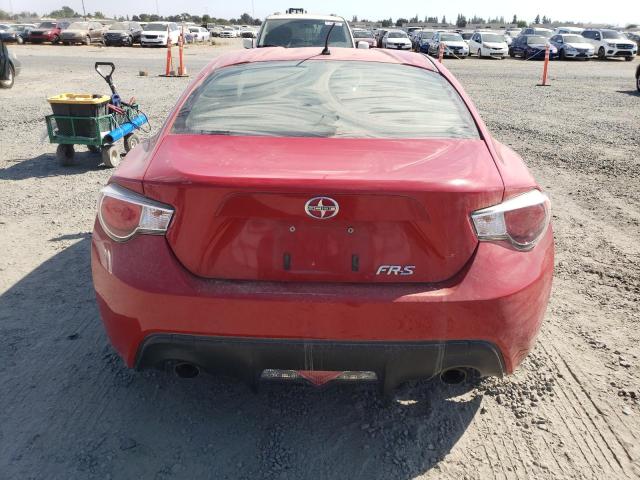 JF1ZNAA1XD1717646 - 2013 TOYOTA SCION FR-S RED photo 6