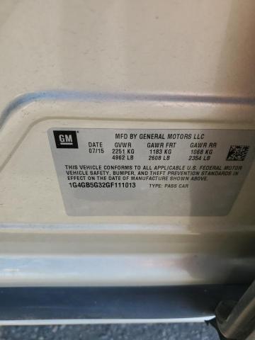 1G4GB5G32GF111013 - 2016 BUICK LACROSSE TAN photo 12