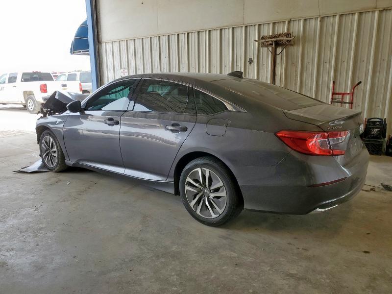 1HGCV3F1XKA001056 - 2019 HONDA ACCORD HYBRID GRAY photo 2