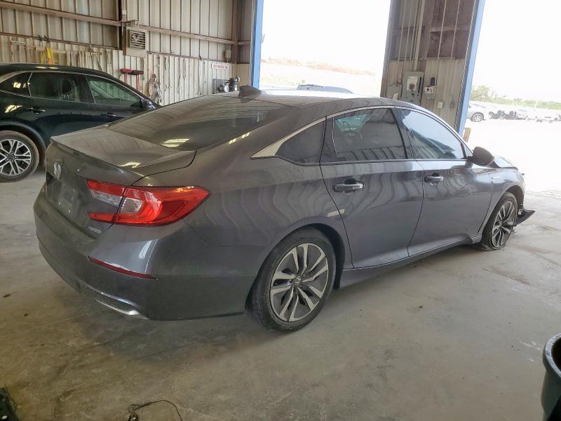 1HGCV3F1XKA001056 - 2019 HONDA ACCORD HYBRID GRAY photo 3