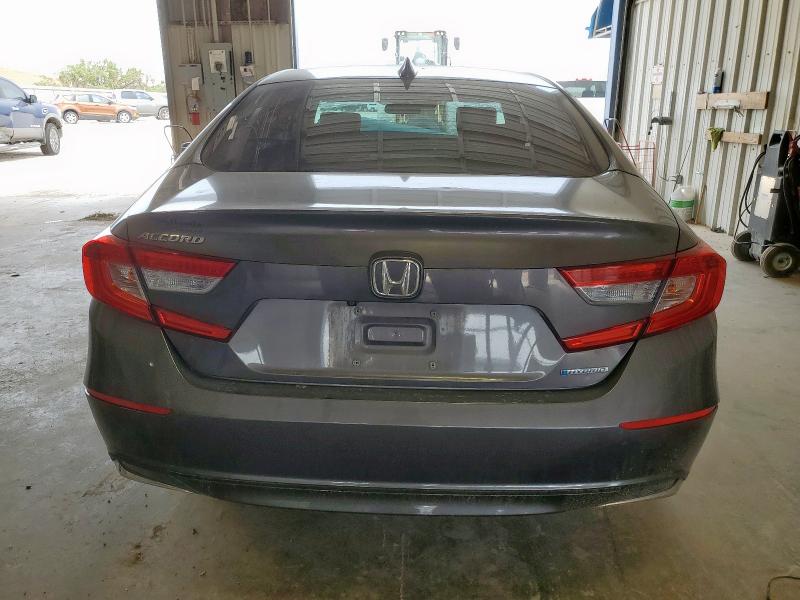 1HGCV3F1XKA001056 - 2019 HONDA ACCORD HYBRID GRAY photo 6