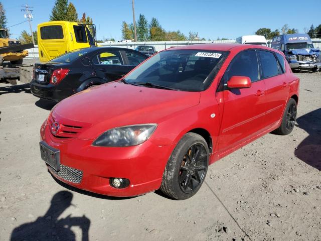 JM1BK143341131128 - 2004 MAZDA 3 HATCHBACK RED photo 1