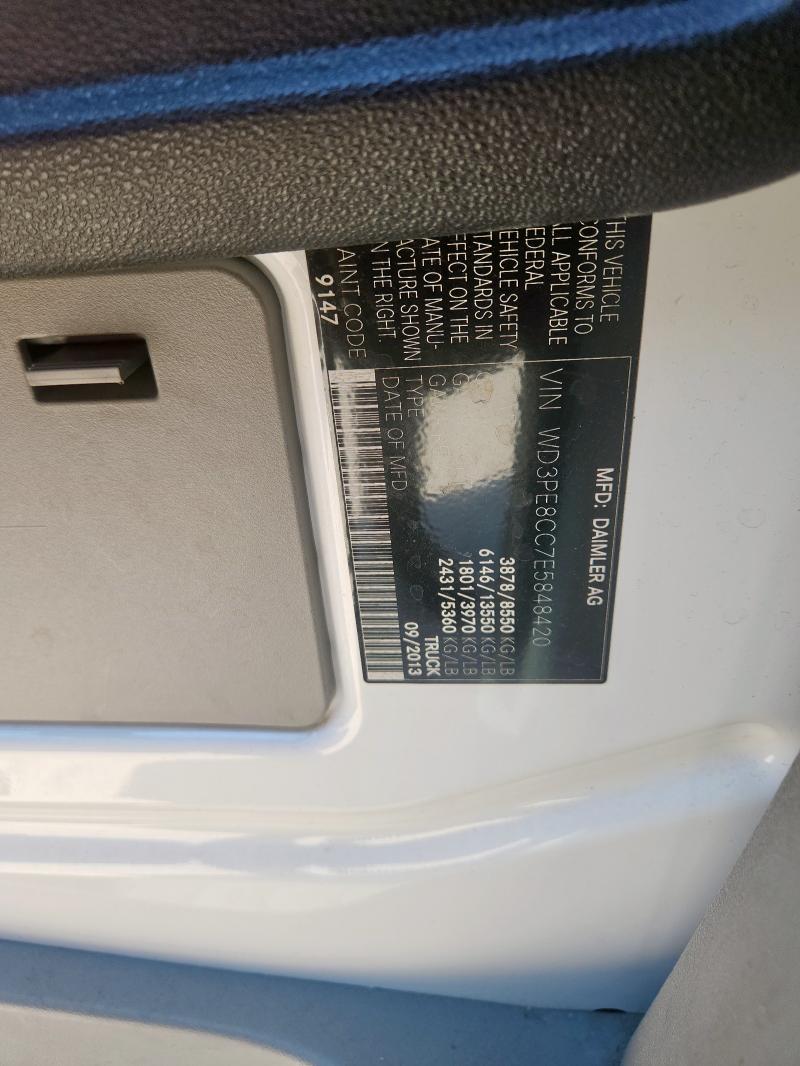 WD3PE8CC7E5848420 - 2014 MERCEDES-BENZ SPRINTER 2500 WHITE photo 13
