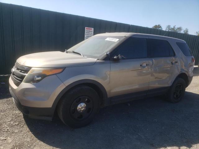 1FM5K8AR4EGA44797 - 2014 FORD EXPLORER POLICE INTERCEPTOR 棕色 照片 1