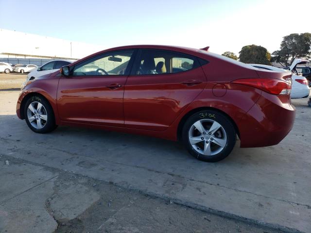 KMHDH4AE9CU373560 - 2012 HYUNDAI ELANTRA GLS RED photo 2