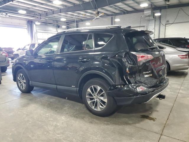 JTMRJREV5JD205224 - 2018 TOYOTA RAV4 HV LE BLACK photo 2
