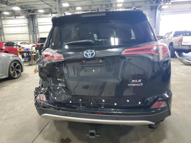 JTMRJREV5JD205224 - 2018 TOYOTA RAV4 HV LE BLACK photo 6