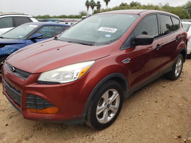 1FMCU0F70EUE38938 - 2014 FORD ESCAPE S BROWN photo 1