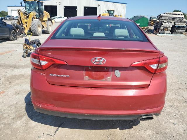5NPE24AF2HH451360 - 2017 HYUNDAI SONATA SE RED photo 6
