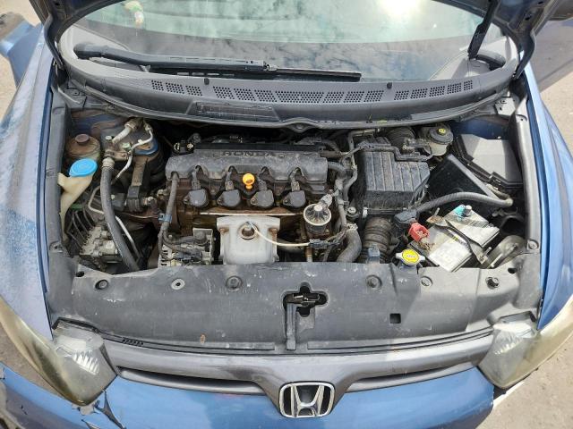 2HGFG12858H501232 - 2008 HONDA CIVIC EX BLUE photo 11