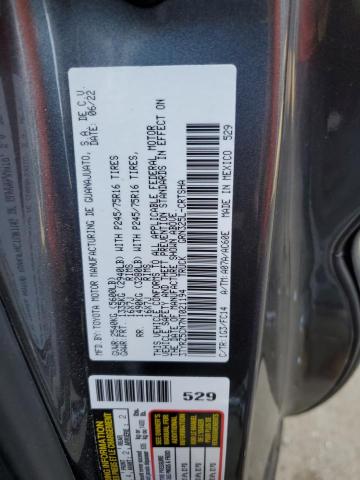 3TYRZ5CN7NT021194 - 2022 TOYOTA TACOMA ACCESS CAB ნაცრისფერი ფოტო 12