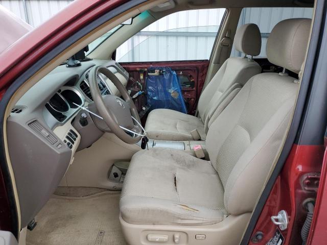 JTEDP21A640037247 - 2004 TOYOTA HIGHLANDER BASE RED photo 7