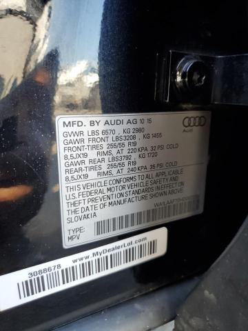 WA1LAAF70HD002205 - 2017 AUDI Q7 PREMIUM PLUS შავი ფოტო 13