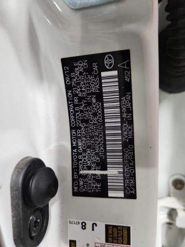 JTDKN3DU1C1600632 - 2012 TOYOTA PRIUS Ağ foto 13