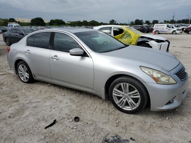 JN1DV6AP3CM810790 - 2012 INFINITI G25 BASE GRAY photo 4