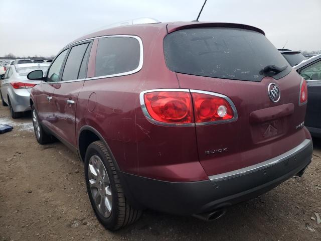 5GAKRCED2BJ230567 - 2011 BUICK ENCLAVE CXL RED photo 2