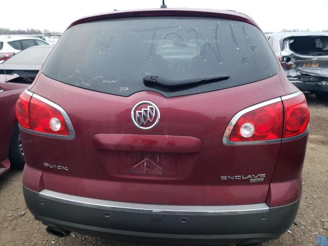 5GAKRCED2BJ230567 - 2011 BUICK ENCLAVE CXL RED photo 6