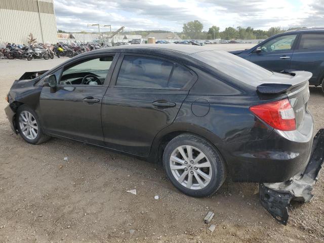 19XFB2F93CE071081 - 2012 HONDA CIVIC EXL შავი ფოტო 2