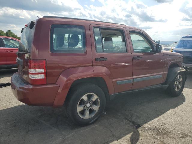 1J8GN28K28W193870 - 2008 JEEP LIBERTY SPORT MAROON photo 3