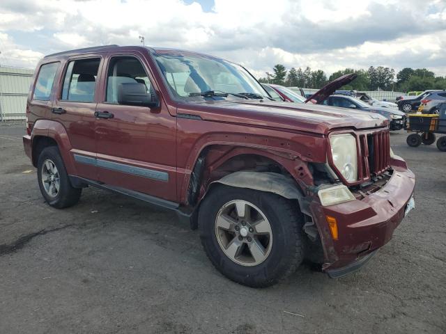 1J8GN28K28W193870 - 2008 JEEP LIBERTY SPORT MAROON photo 4