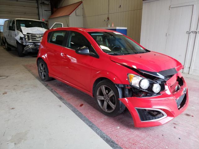 1G1JG6SB4E4134357 - 2014 CHEVROLET SONIC RS RED photo 4