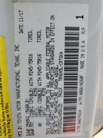 5TFSX5EN2JX058125 - 2018 TOYOTA TACOMA ACCESS CAB თეთრი ფოტო 12