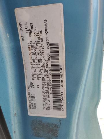 4TAVL52NXTZ120404 - 1996 TOYOTA TACOMA XTRACAB Көк фото 12