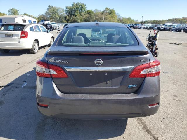 3N1AB7AP7DL765155 - 2013 NISSAN SENTRA S GRAY photo 6