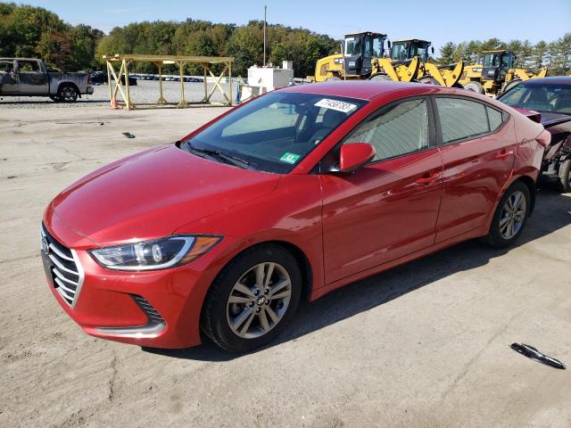 5NPD84LF6JH275541 - 2018 HYUNDAI ELANTRA SEL RED photo 1