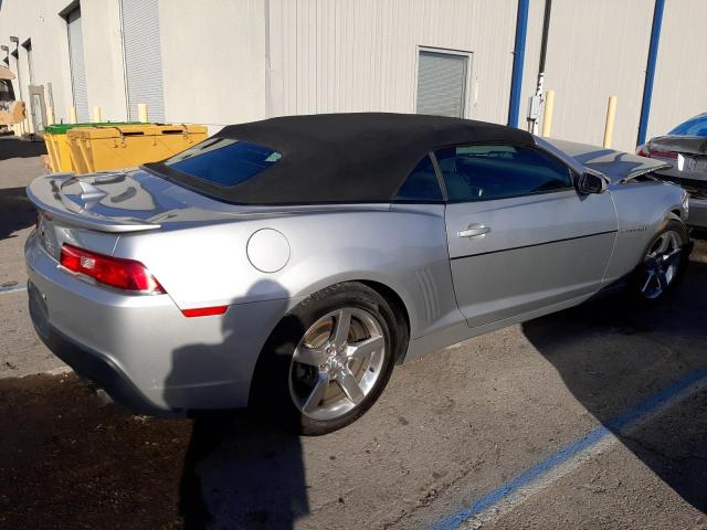 2G1FB3D32E9150286 - 2014 CHEVROLET CAMARO LT SILVER photo 3