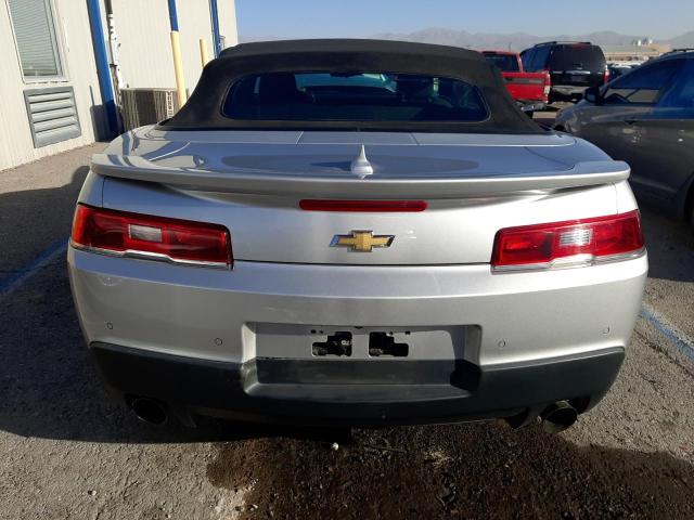 2G1FB3D32E9150286 - 2014 CHEVROLET CAMARO LT SILVER photo 6