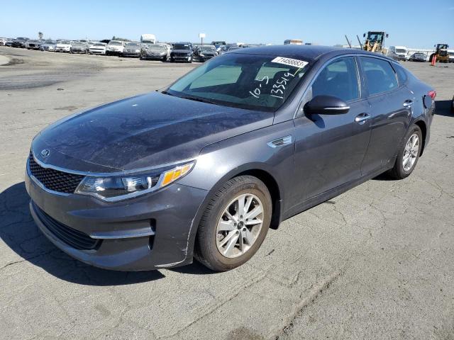 KNAGT4L30J5217181 - 2018 KIA OPTIMA LX GRAY photo 1