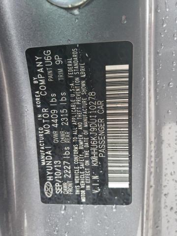 KMHHU6KJ9DU110278 - 2013 HYUNDAI GENESIS CO 3.8L GRAY photo 12